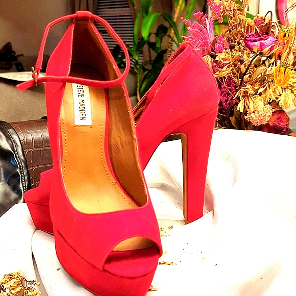 Steve Madden Red Platform Stiletto Heel - image 5